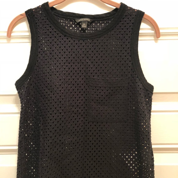 Banana Republic Black Mesh Pocket Tank XS! - Picture 4 of 6